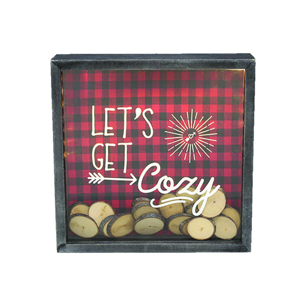 TỦ GỖ TRANG TRÍ TƯỜNG LET'S GET COZY DYNO 25X25CM