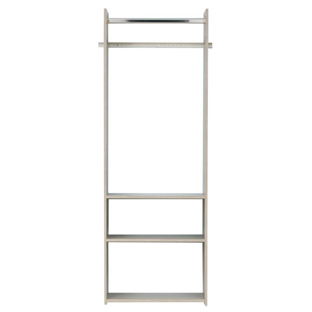 TỦ QUẦN ÁO GỖ LAMINATE EASY TRACK 183X36X61CM XÁM