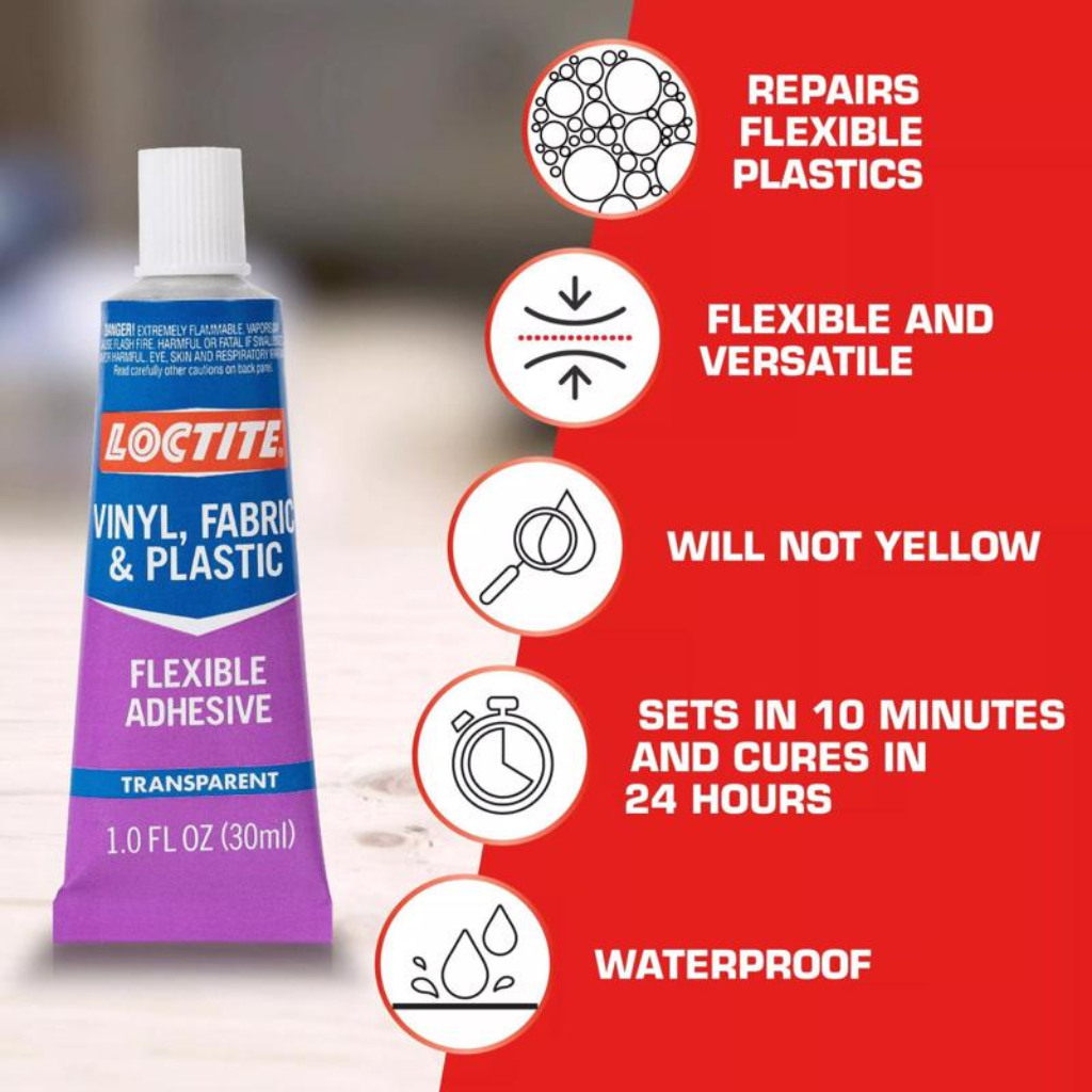 LOCTITE TUÝP KEO DÁN NHỰA/VẢI 30ML KHÔNG MÀU