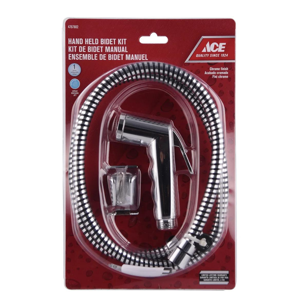 ACE VÒI XỊT TOILET CẦM TAY KÈM DÂY 119.38CM CROM