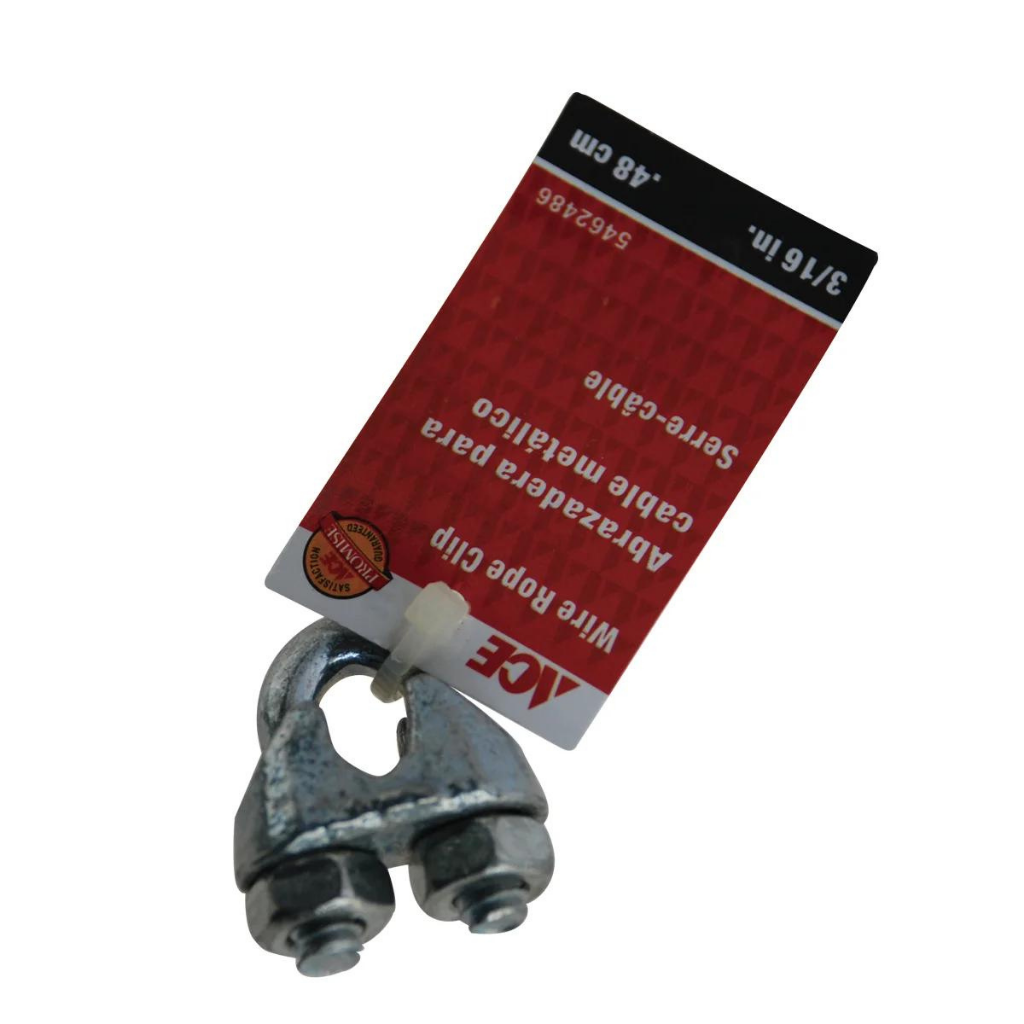 VÒNG ĐAI XIẾT CÁP BẰNG THÉP MẠ KẼM 0.48CM ACE