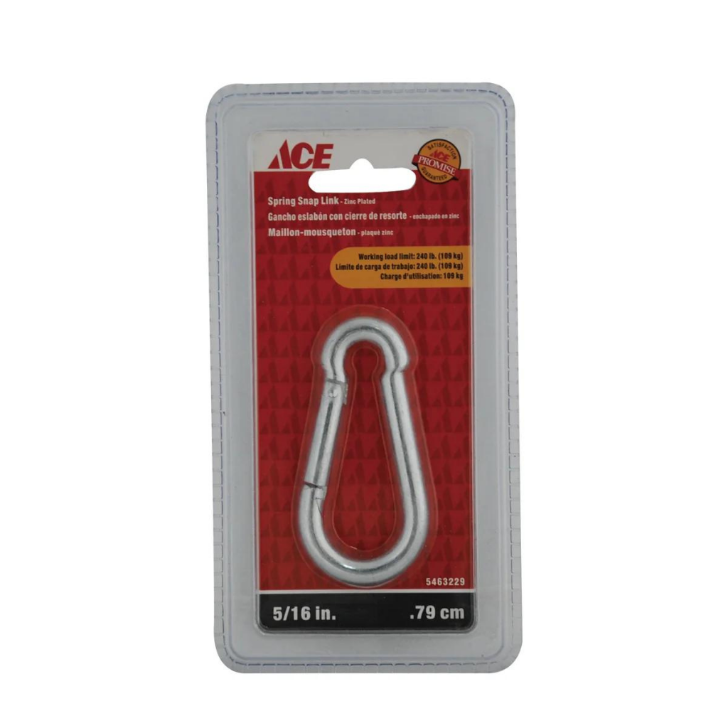 VÒNG MÓC KHÓA BẰNG THÉP MẠ KẼM 79.4MM ACE