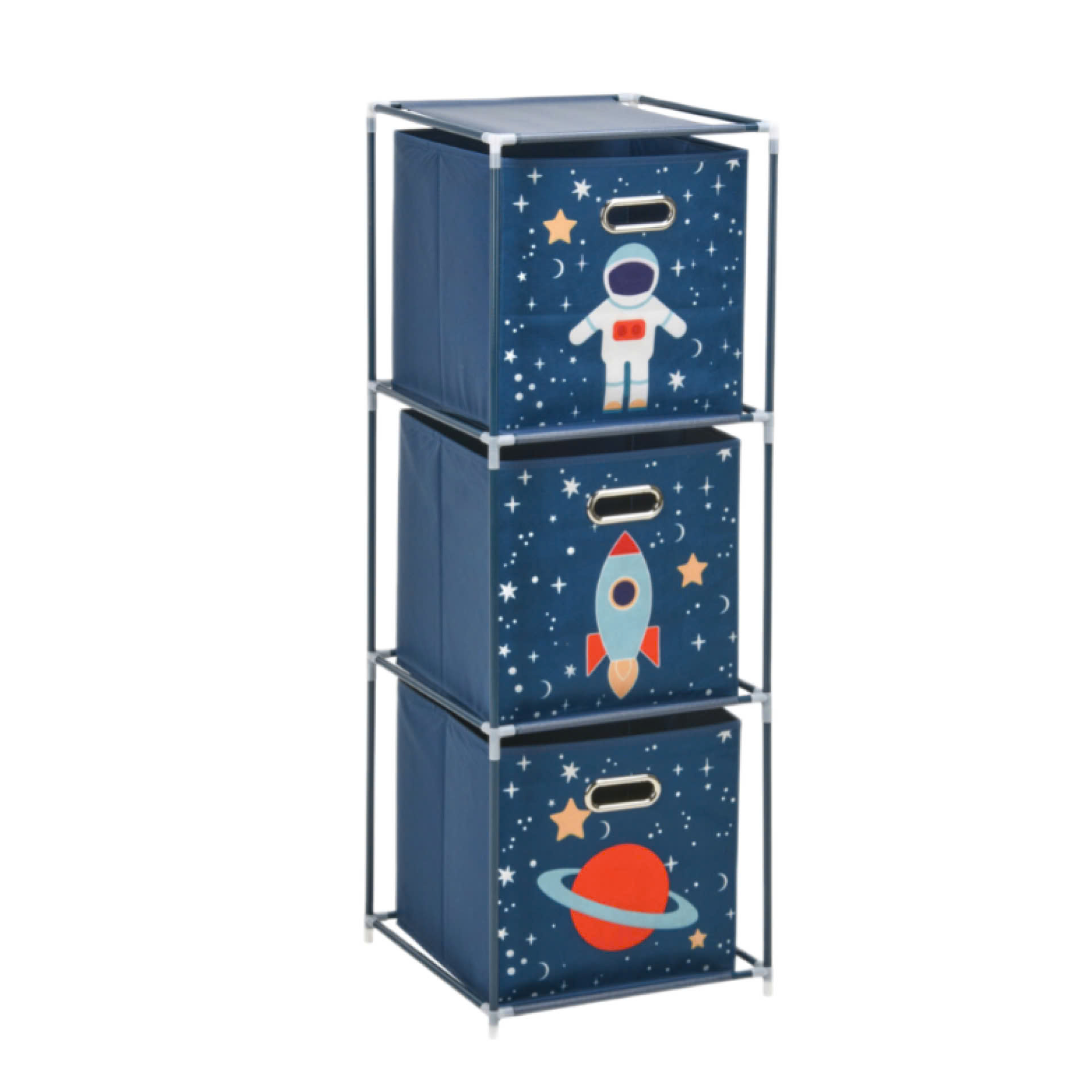 KỆ ĐỂ ĐỒ 3 TẦNG MÀU XANH KÈM NGĂN CHỨA ĐỒ KOOPMAN