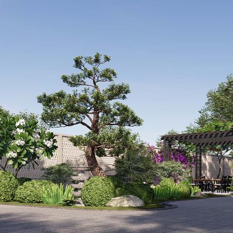 THIẾT KẾ CẢNH QUAN BIỆT THỰ 800m2 - CỦ CHI