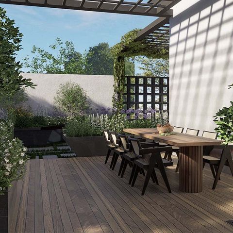 THIẾT KẾ SÂN VƯỜN BIỆT THỰ 200M2