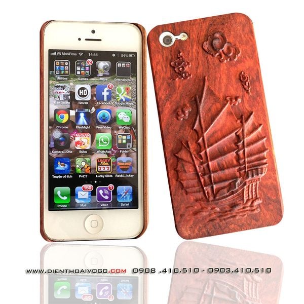  Case gỗ 3D Iphone 5/5S 