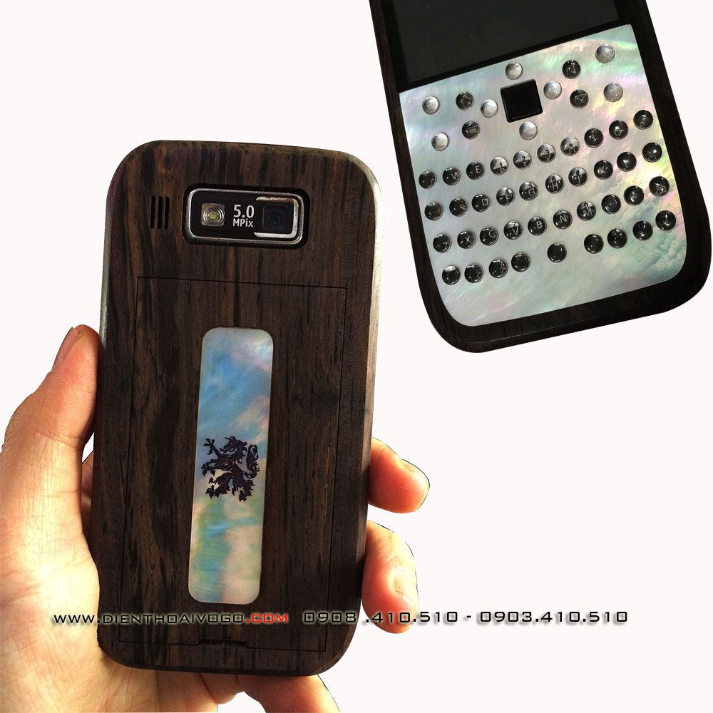  Vỏ gỗ ngọc trai Nokia E73 