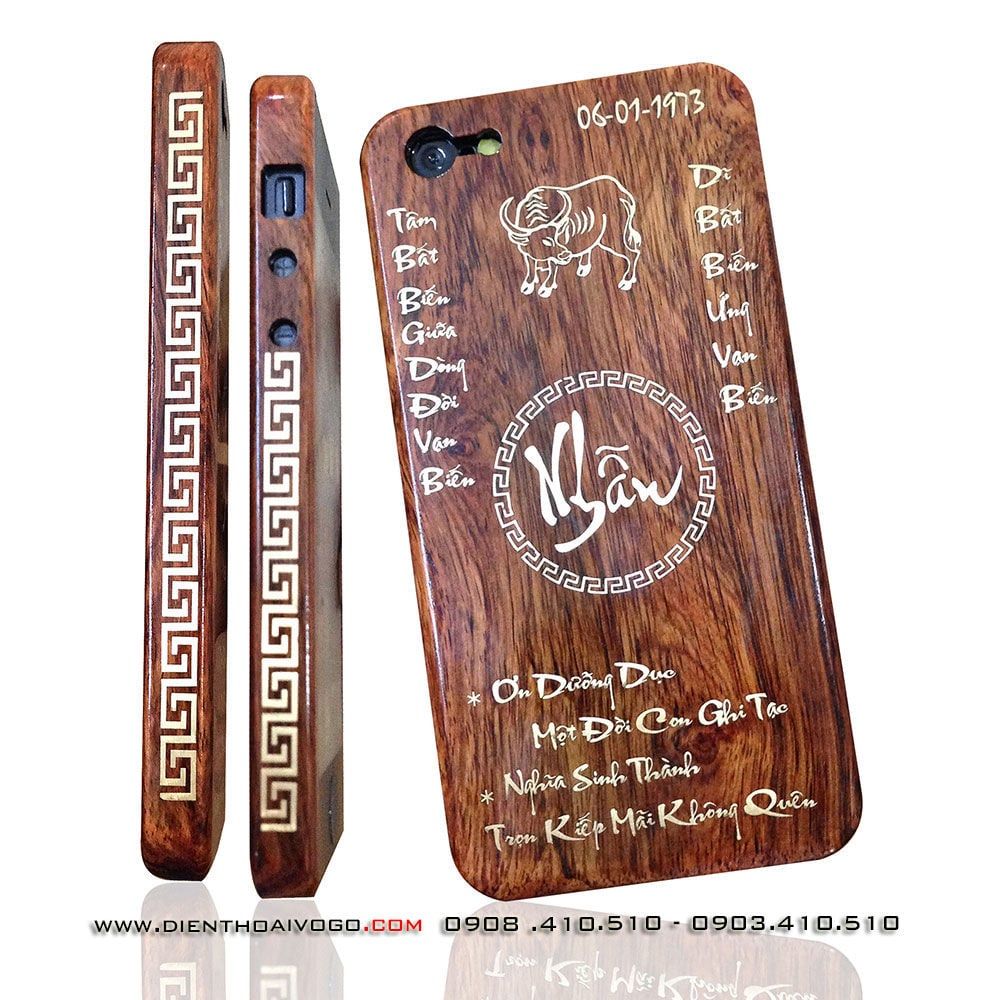  Case gỗ Iphone5/ 5S 