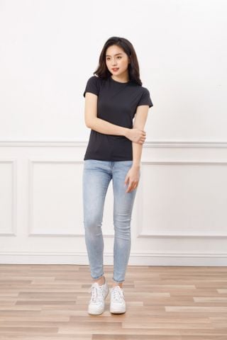 Áo T-shirt nữ cổ tròn vải bamboo cao cấp