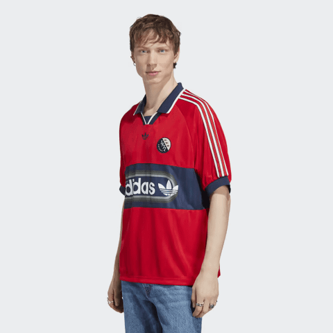 ADDIDAS BLOKEPOP JERSEY RED POLO