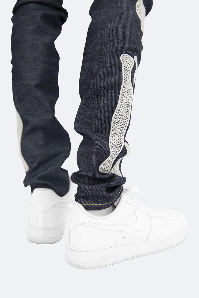 x199 stretch skeleton denim