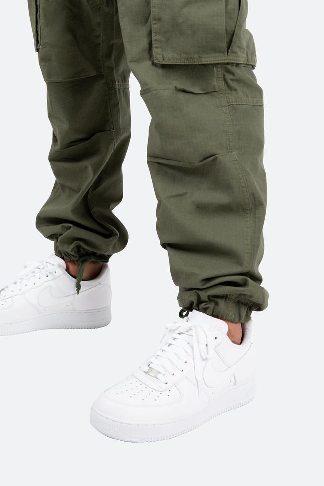 mnml olive cargo pants