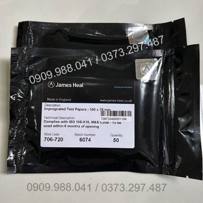 Giấy thử nghiệm độ ố vàng 706-720 James Heal