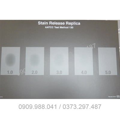 Stain release scale AATCC