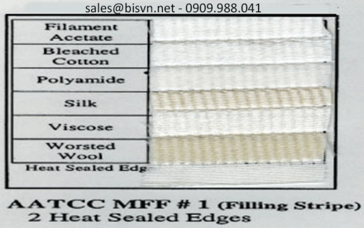 Vải đa sợi No.1 tiêu chuẩn AATCC AATCC multifiber MFF1 TestFabrics