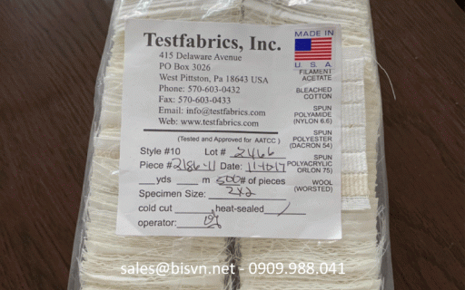 Vải đa sợi AATCC MFF 10 TestFabrics 5×5 cm HSE