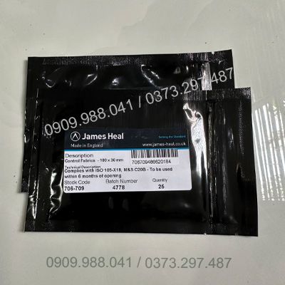 Vải thử nghiệm ố vàng 706-709 James Heal