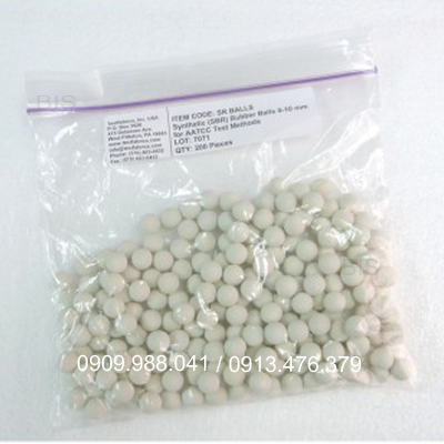 White Synthetic (SBR) Rubber Balls Testfabrics AATCC 61-1B
