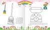Colouring 365 ngày Tô màu - KHÁM PHÁ THẾ GIỚI PHÁT TRIỂN TRÍ TUỆ - Cuốn 4: Giao thông, Đồ dùng gia đình, Đồ dùng học sinh
