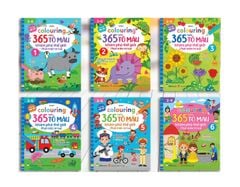 Combo 6 cuốn - Colouring 365 ngày Tô màu - KHÁM PHÁ THẾ GIỚI PHÁT TRIỂN TRÍ TUỆ 2-6 tuổi