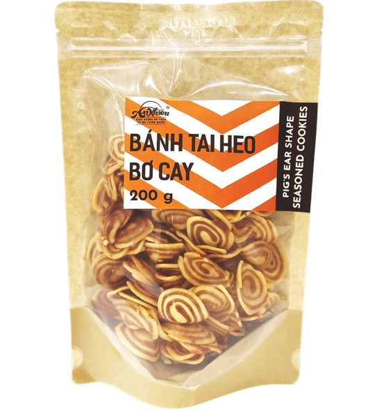  Bánh tai heo bơ cay (Pig's ear shape seasoned cookies) 