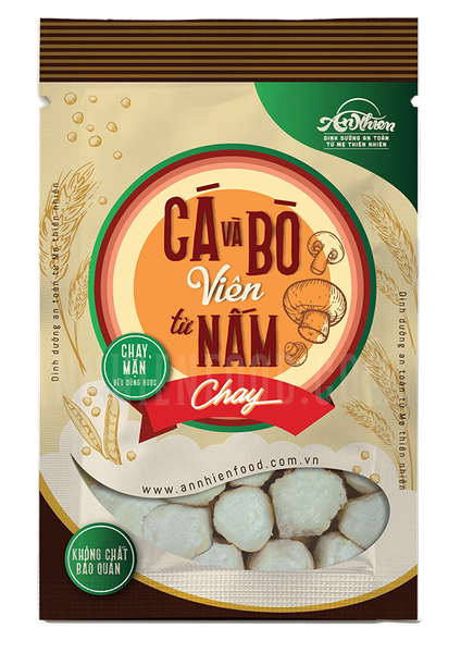  Cá và Bò Viên từ Nấm Chay (Mushroom Ball ) 