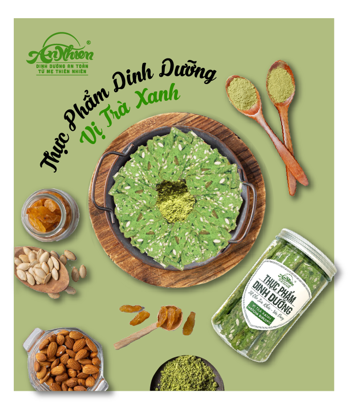  Thực phẩm dinh dưỡng vị Trà Xanh (Matcha biscotti) 