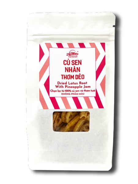  Củ sen nhân thơm dẻo (Dried lotus root with pineapple jam) 
