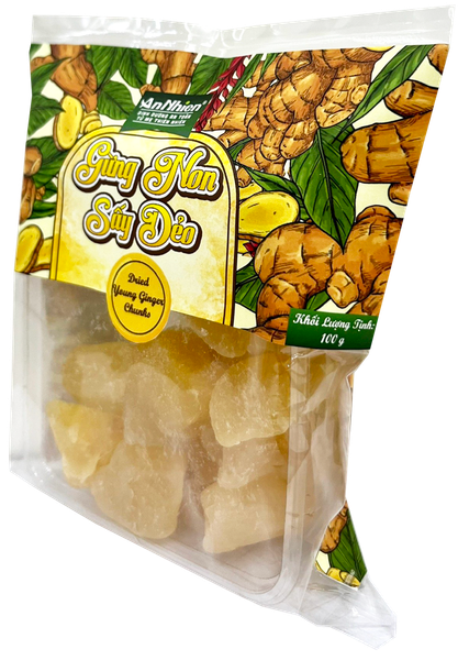  Gừng Non Sấy Dẻo (Dried Young Ginger Chunks) 