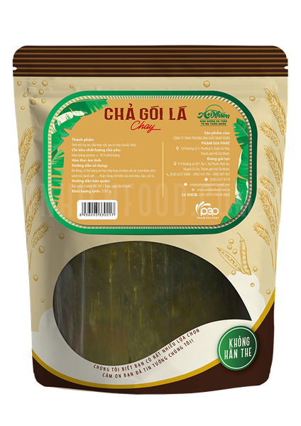  Chả Gói Lá Chay (Vegan Baloney with Banana Leaf) 