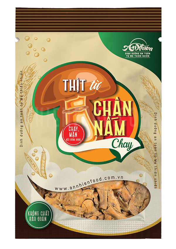  Thịt Từ Chân Nấm Chay (Marinted Shiitake Mushroom) 