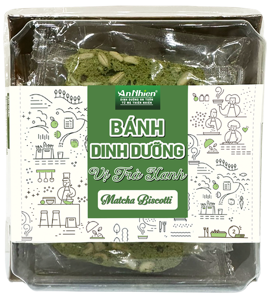  Thực phẩm dinh dưỡng vị Trà Xanh 100 g (Matcha biscotti 100 g) 