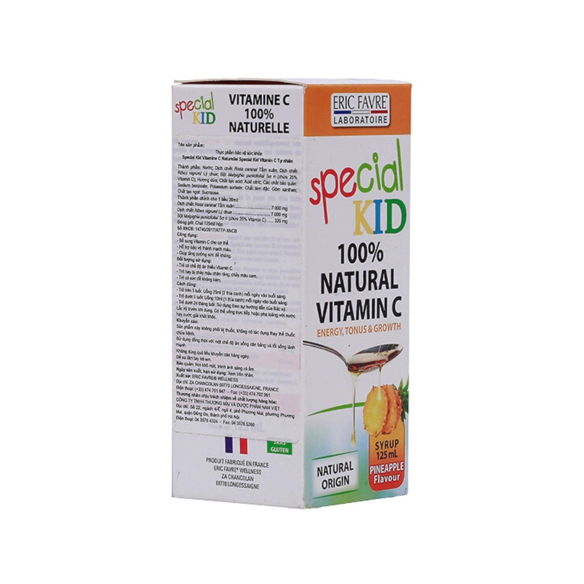  Special Kid Vitamine C Naturelle - Đề kháng khỏe, Trẻ năng động [Nhập khẩu Pháp] 