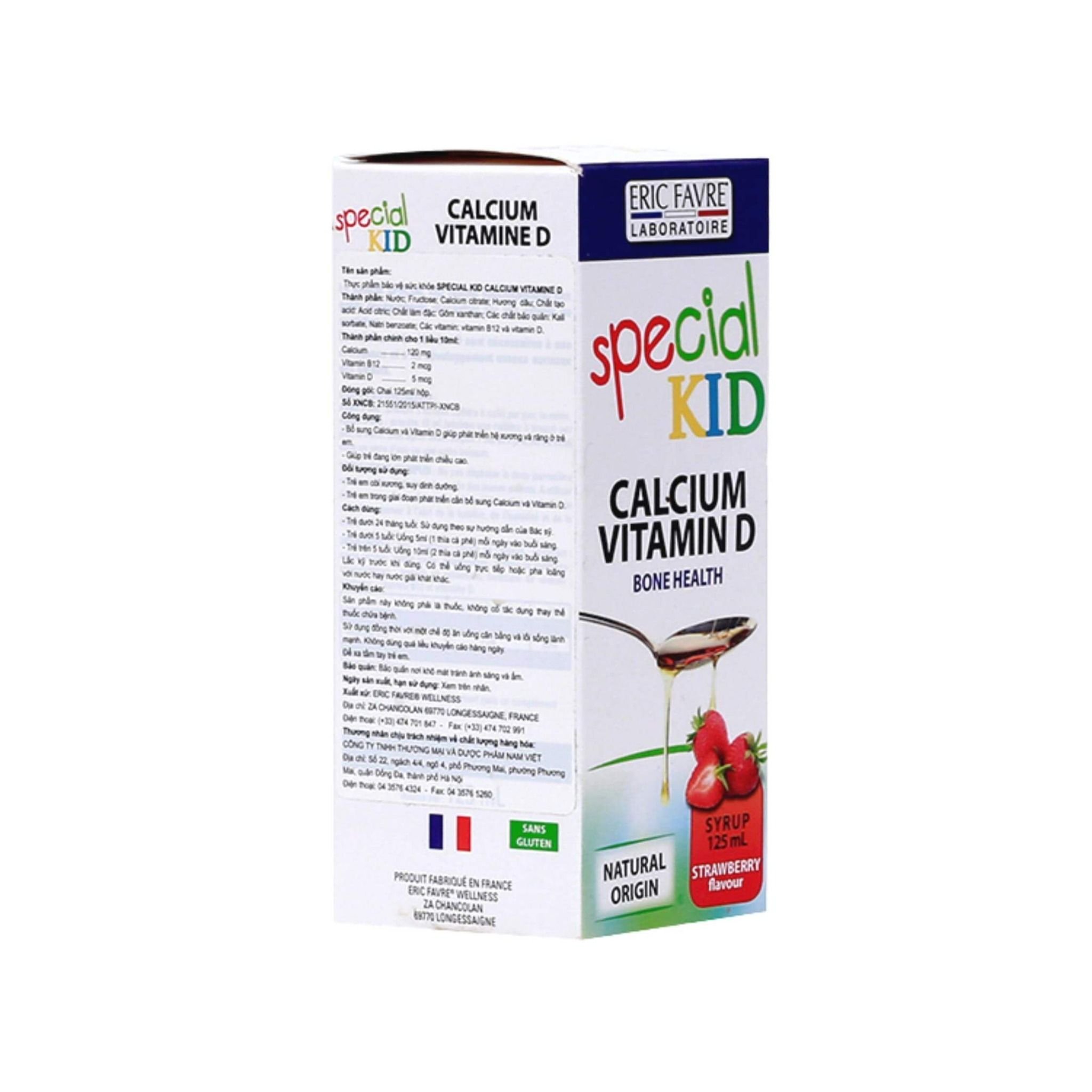  TPBVSK Special Kid Calcium Vitamine D - Giúp con cao lớn hơn [Nhập khẩu Pháp] 