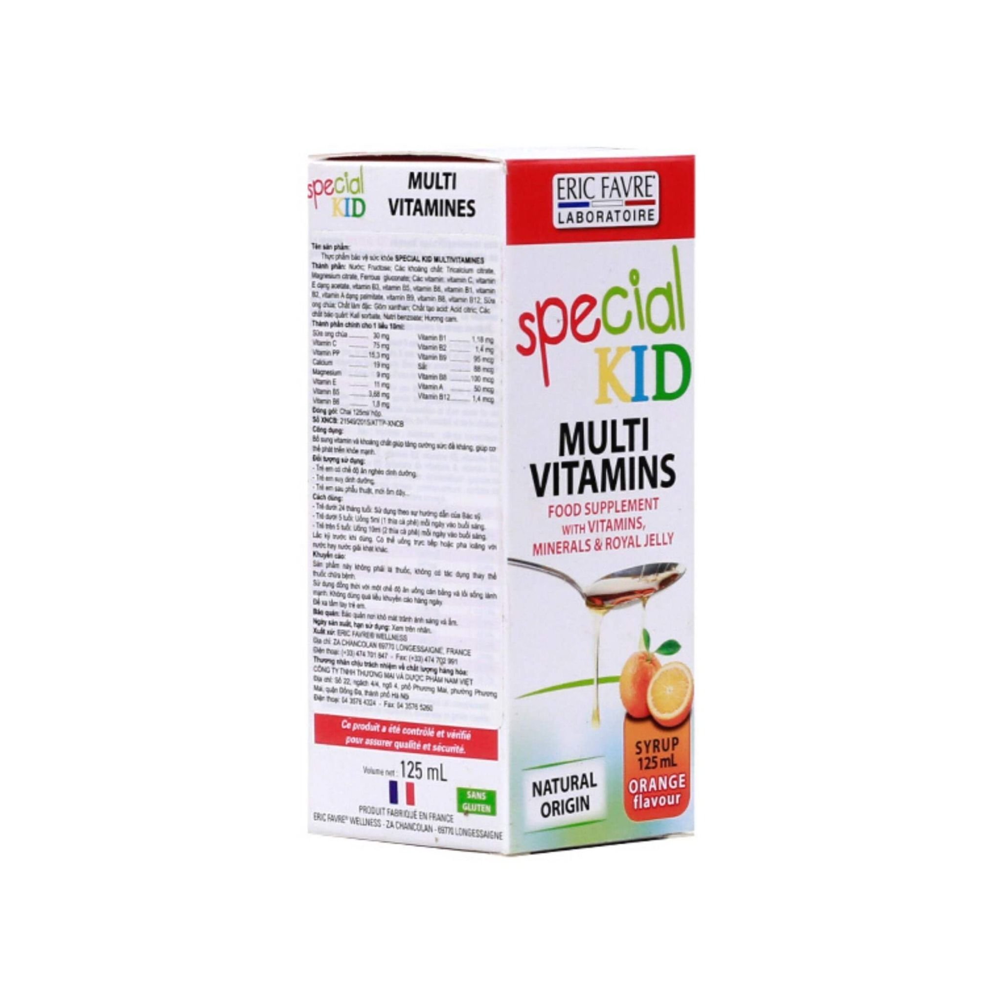  Special Kid Multivitamines  - Hỗ trợ tăng cường thể lực và sức khỏe cho trẻ [Nhập khẩu Pháp] 