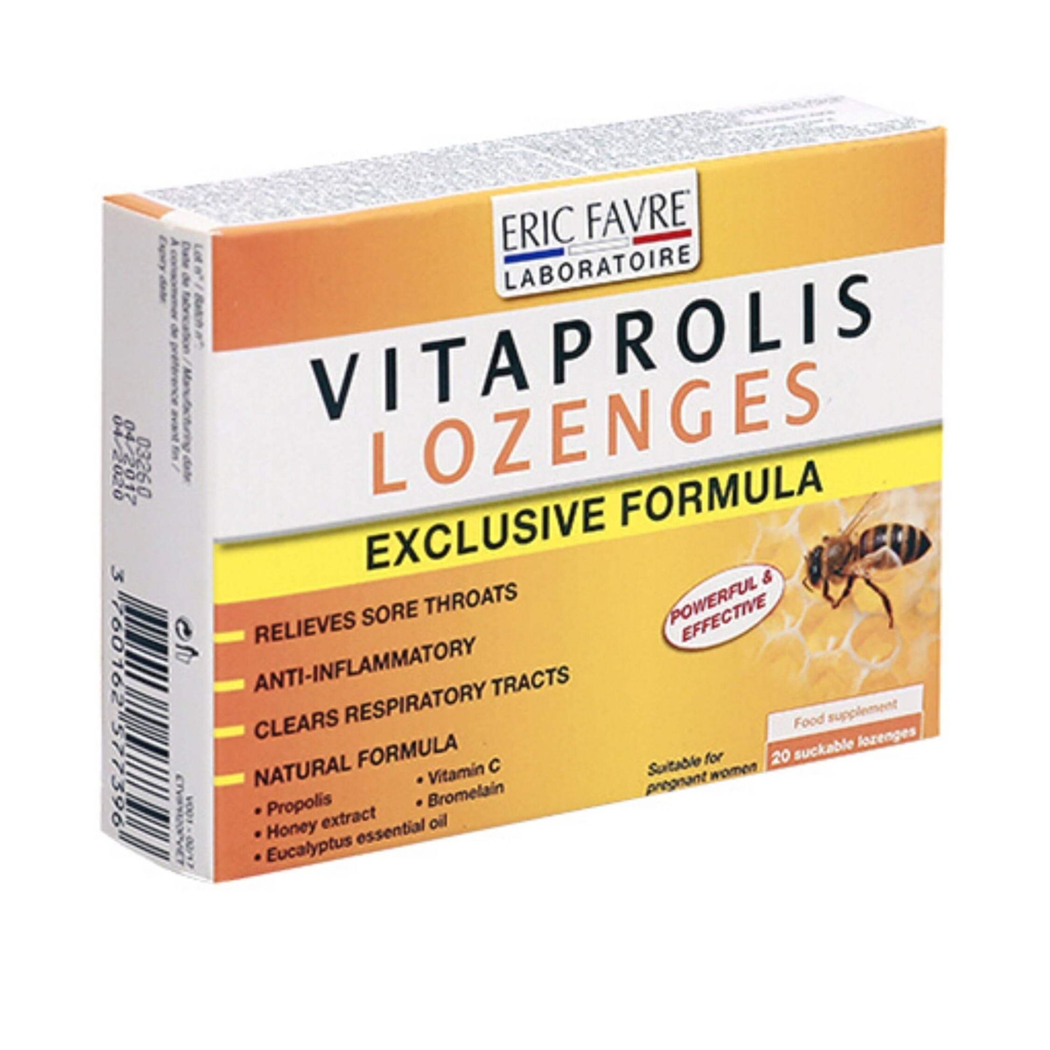  Vitaprolis Lozenges - Hỗ trợ giảm viêm đường hô hấp trên [Nhập khẩu Pháp] 