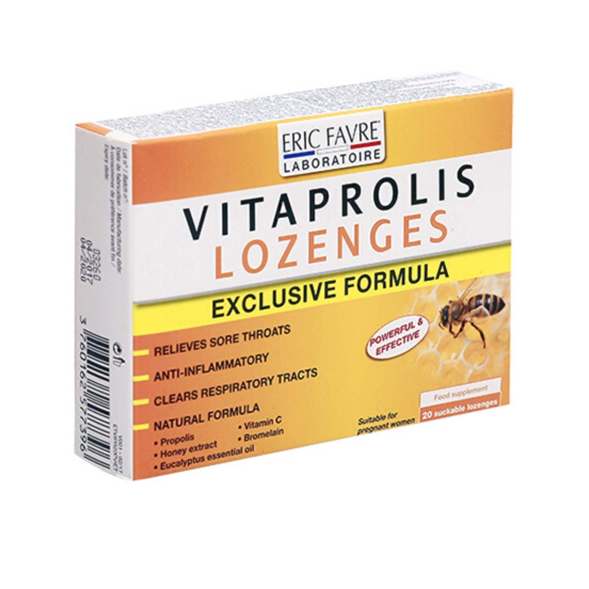  Vitaprolis Lozenges - Hỗ trợ giảm viêm đường hô hấp trên [Nhập khẩu Pháp] 