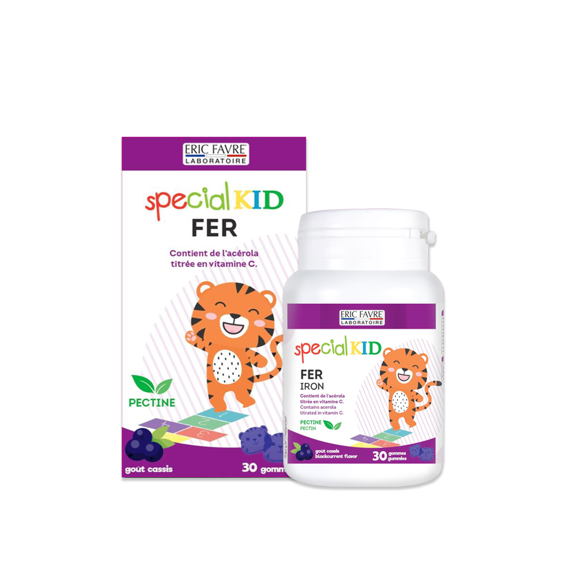  Special Kid Fer Gommes  - Bổ sung sắt và vitamin C, hỗ trợ giảm thiếu máu do thiếu sắt, hỗ trợ tăng cường đề kháng [Nhập khẩu Pháp] 