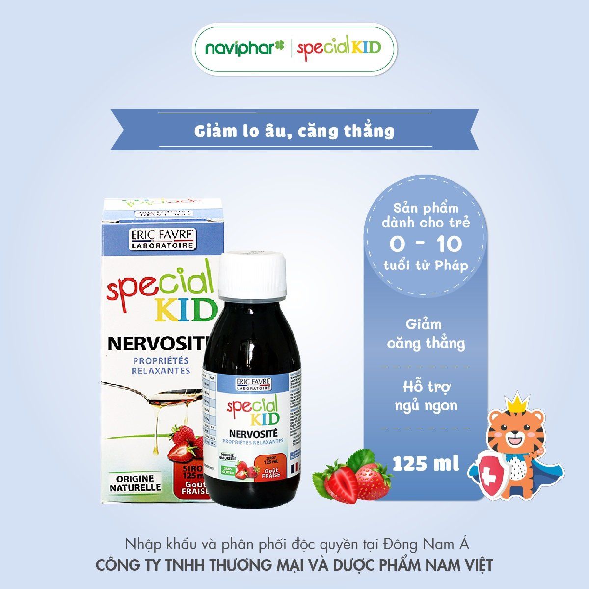  TPBVSK Special Kid Nervosité - Hỗ trợ giảm căng thẳng, bớt lo âu [Nhập khẩu Pháp] 