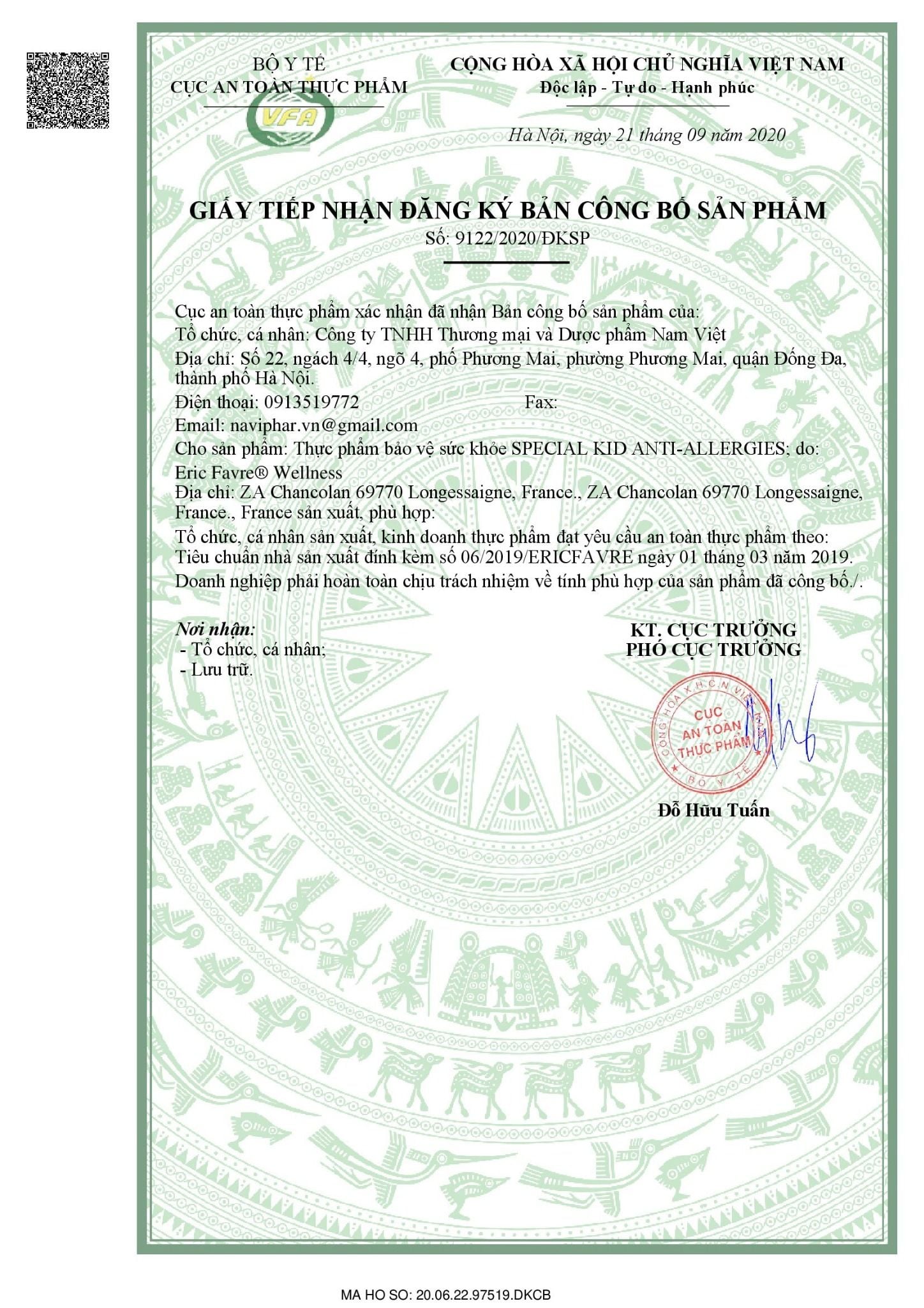  TPBVSK Special Kid Anti Allergies - Bớt lo mề đay, tránh ngay dị ứng [Nhập khẩu Pháp] 