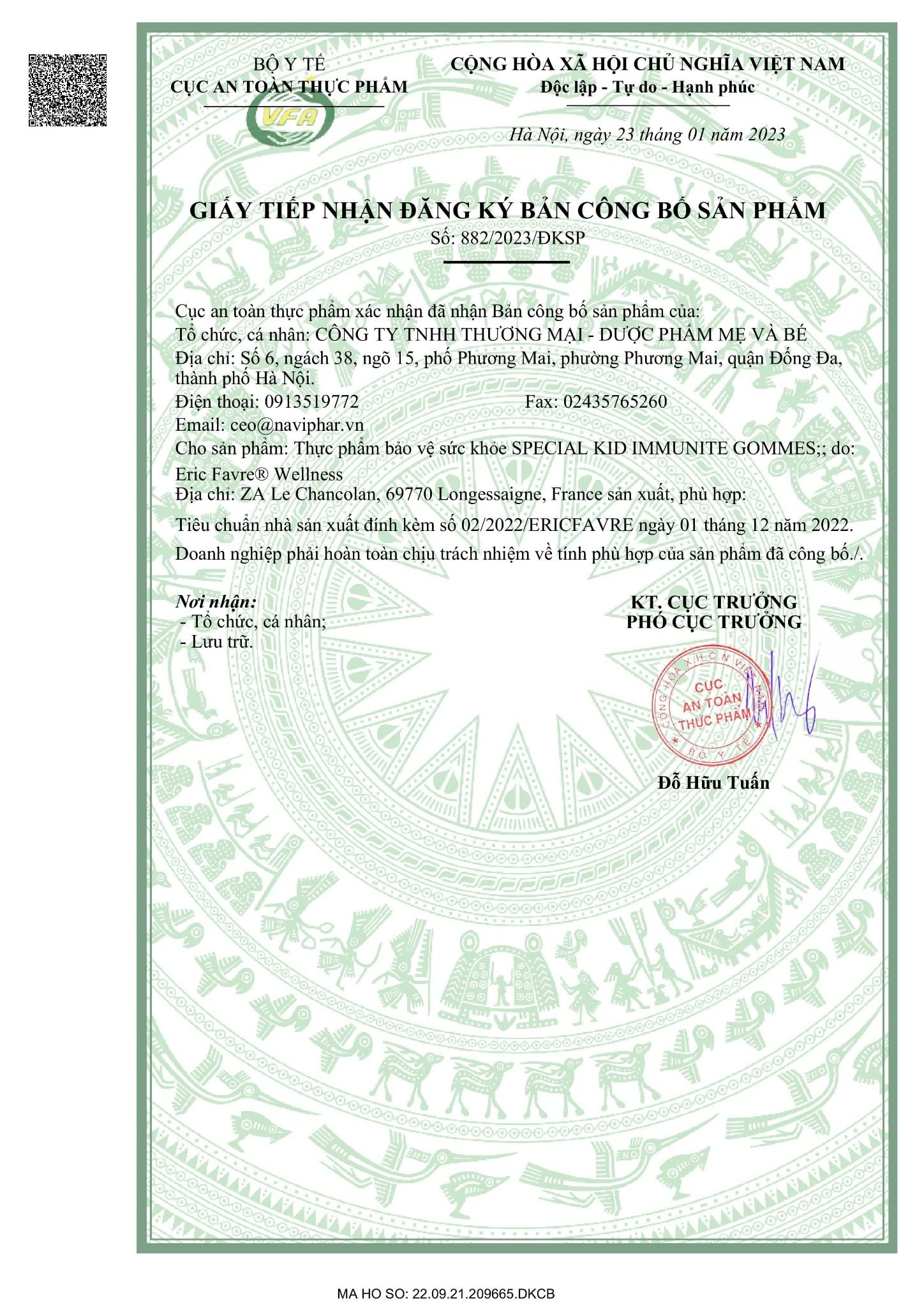  TPBVSK Special Kid Imuminite Gommes - Hỗ trợ tăng cường sức đề kháng [Nhập khẩu Pháp] 