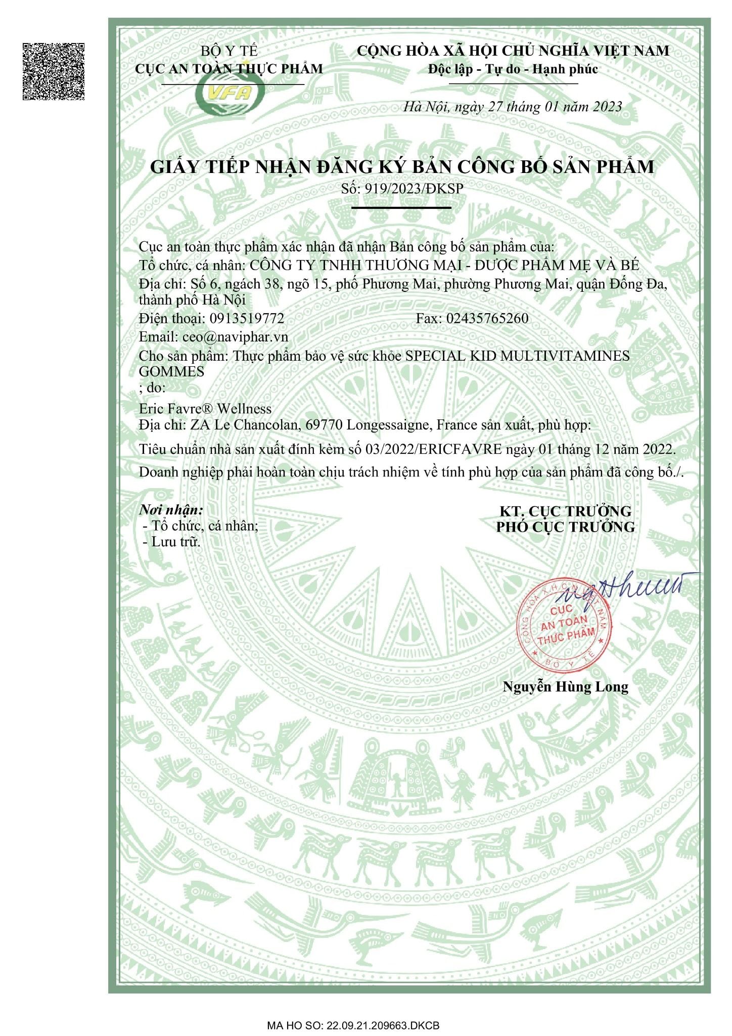  TPBVSK Special Kid Multivitamines Gommes - Hỗ trợ nâng cao sức khoẻ, giúp tăng cường đề kháng [Nhập khẩu Pháp] 