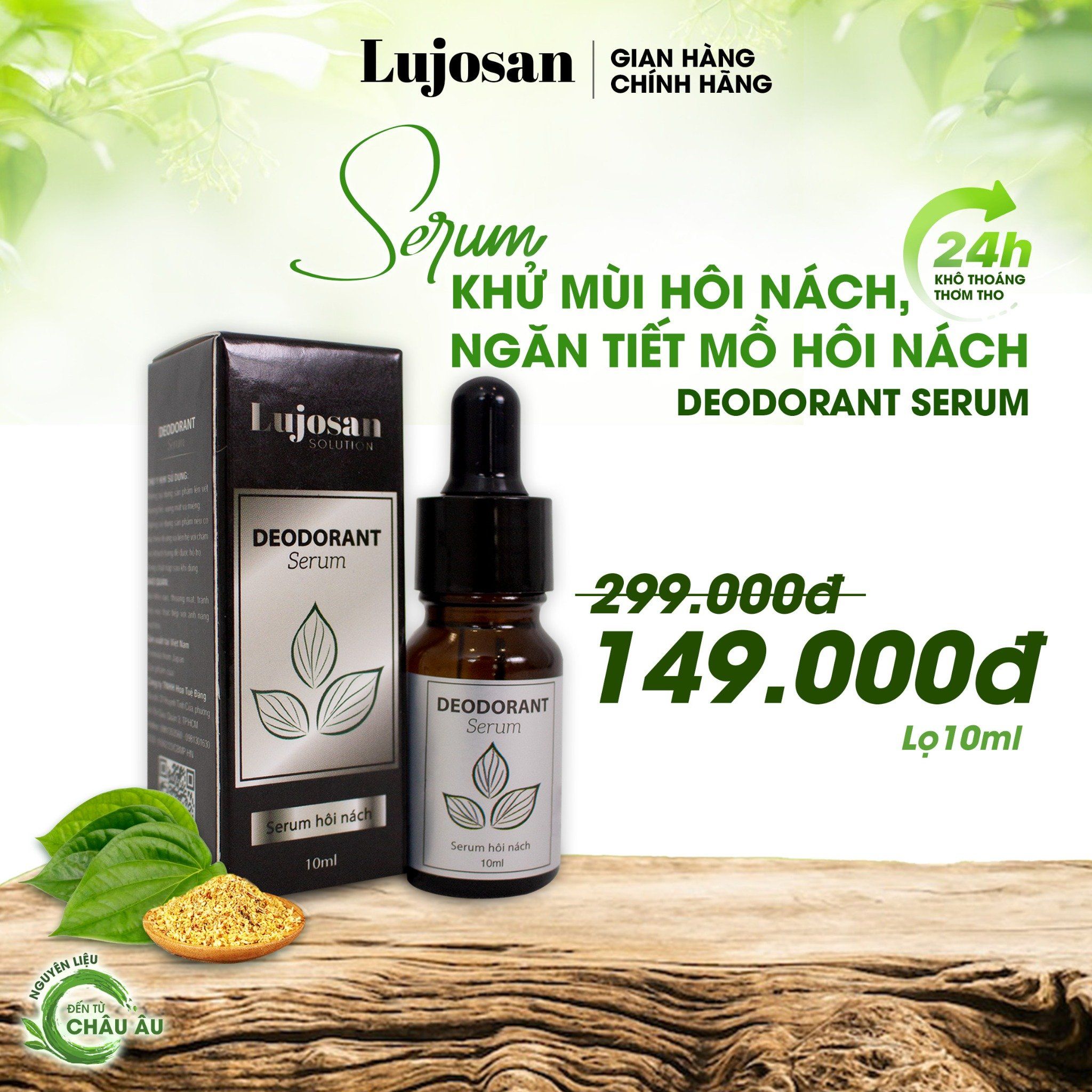  Serum khử mùi hôi nách 10ml tặng 5ml 