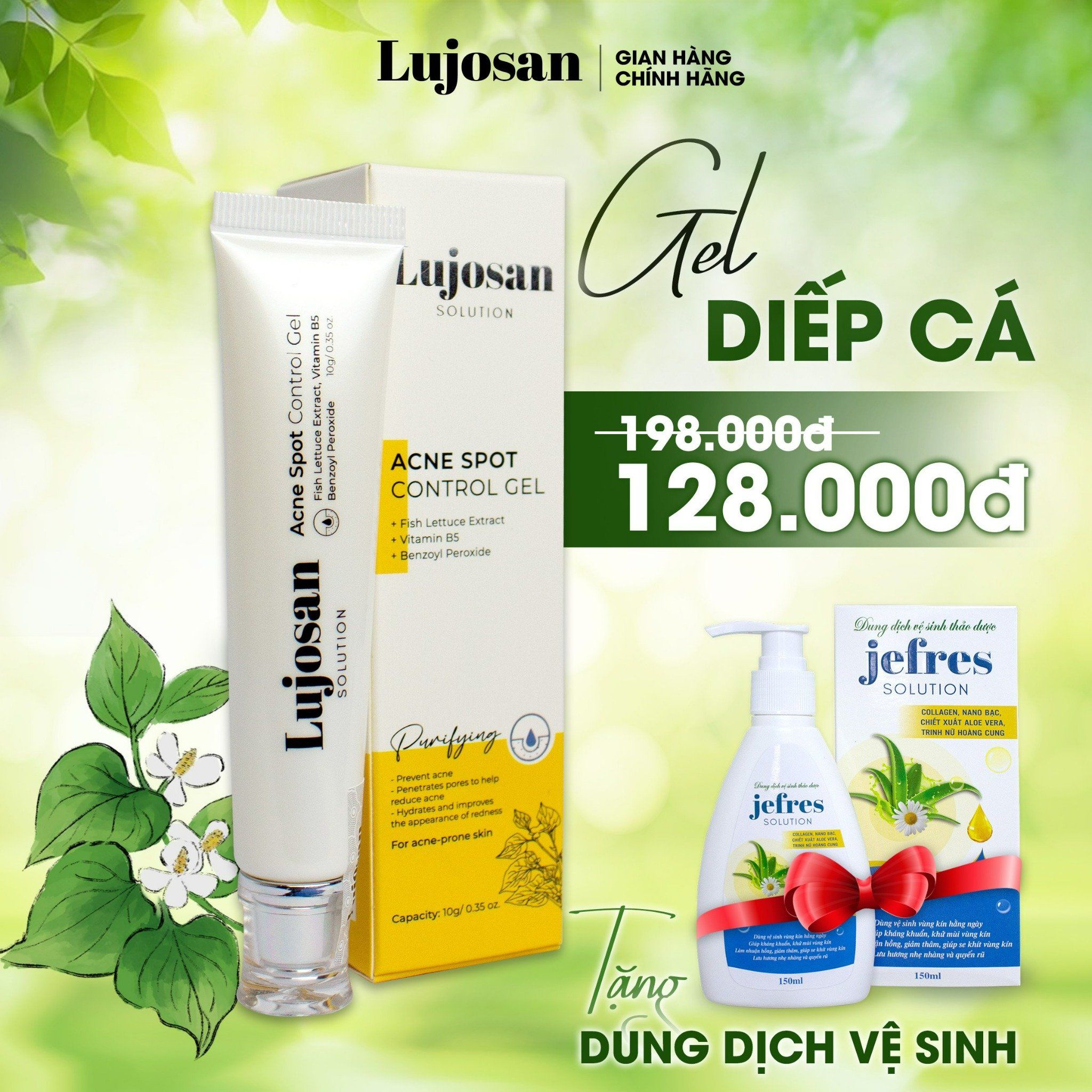  [MUA 1 ĐƯỢC 2] GEL MỤN TẶNG DDVS 