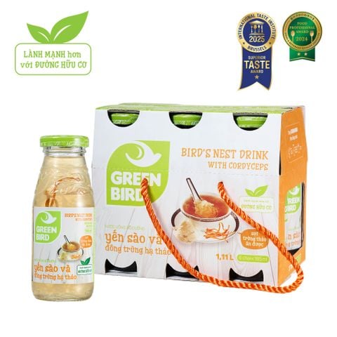  Nourishing Drink - Bird's nest drink with cordyceps - Pack 6 bottles x 185ml 