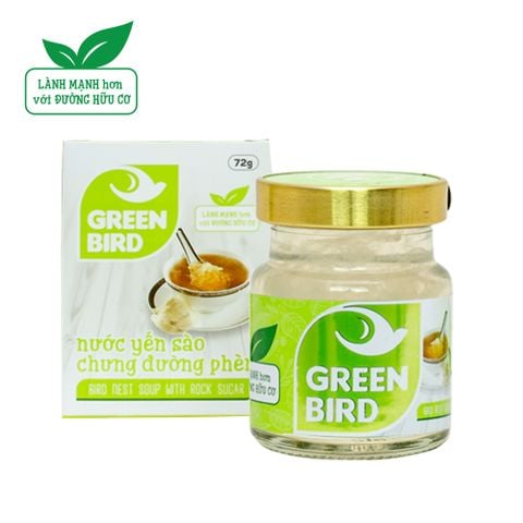  Green Bird - Bird Nest Soup With Rock Sugar  (Jar 72gr) 