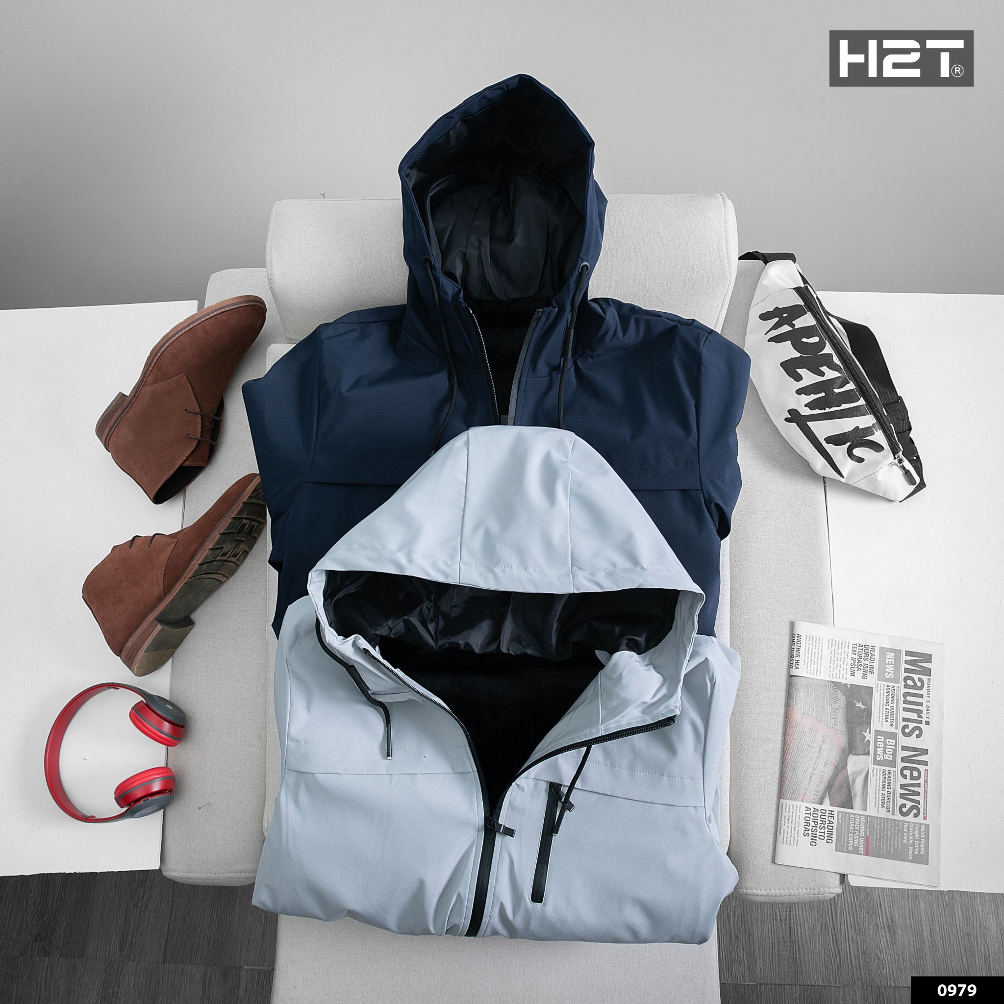  Áo Khoác Gió Có Mũ 0979BcL 