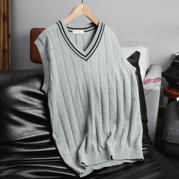  Áo Gile Len Cổ V Phối Viền 1831 