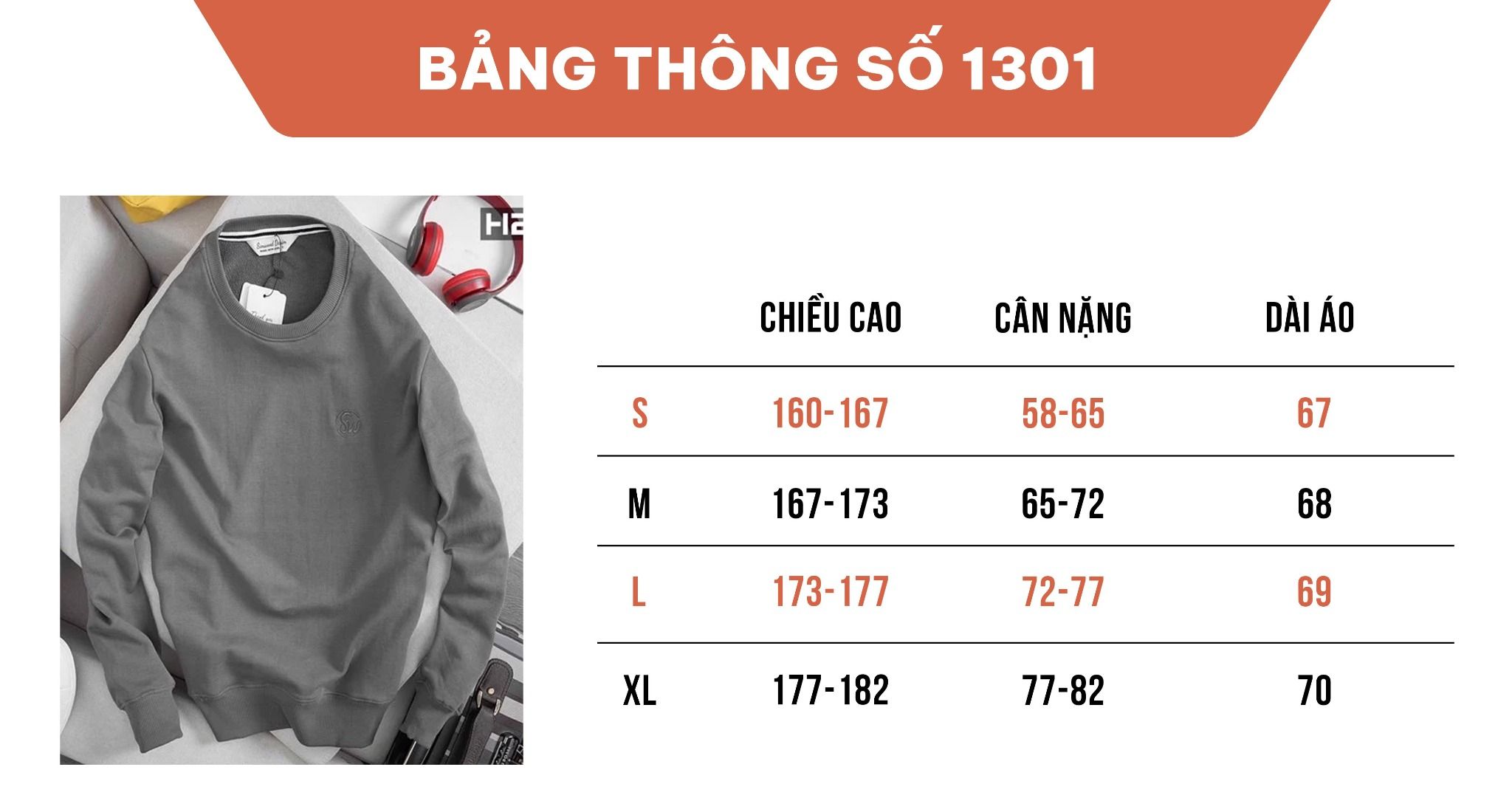  Áo nỉ Simwood Denim 1301 