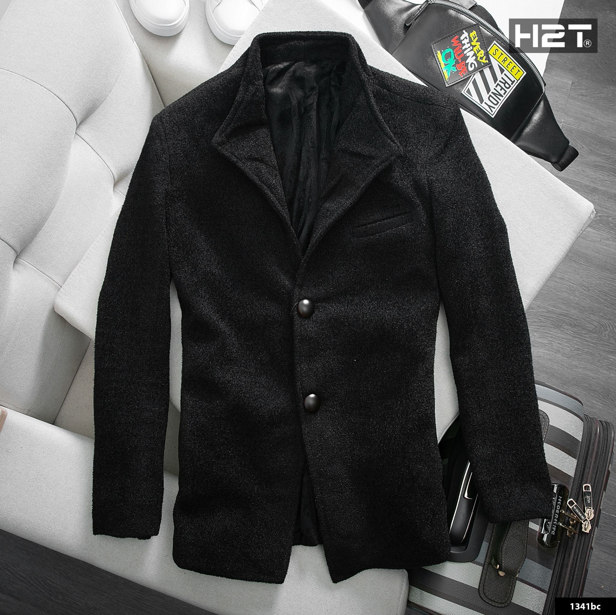  Măng Tô Dạ Ép Lót Lông 1341 